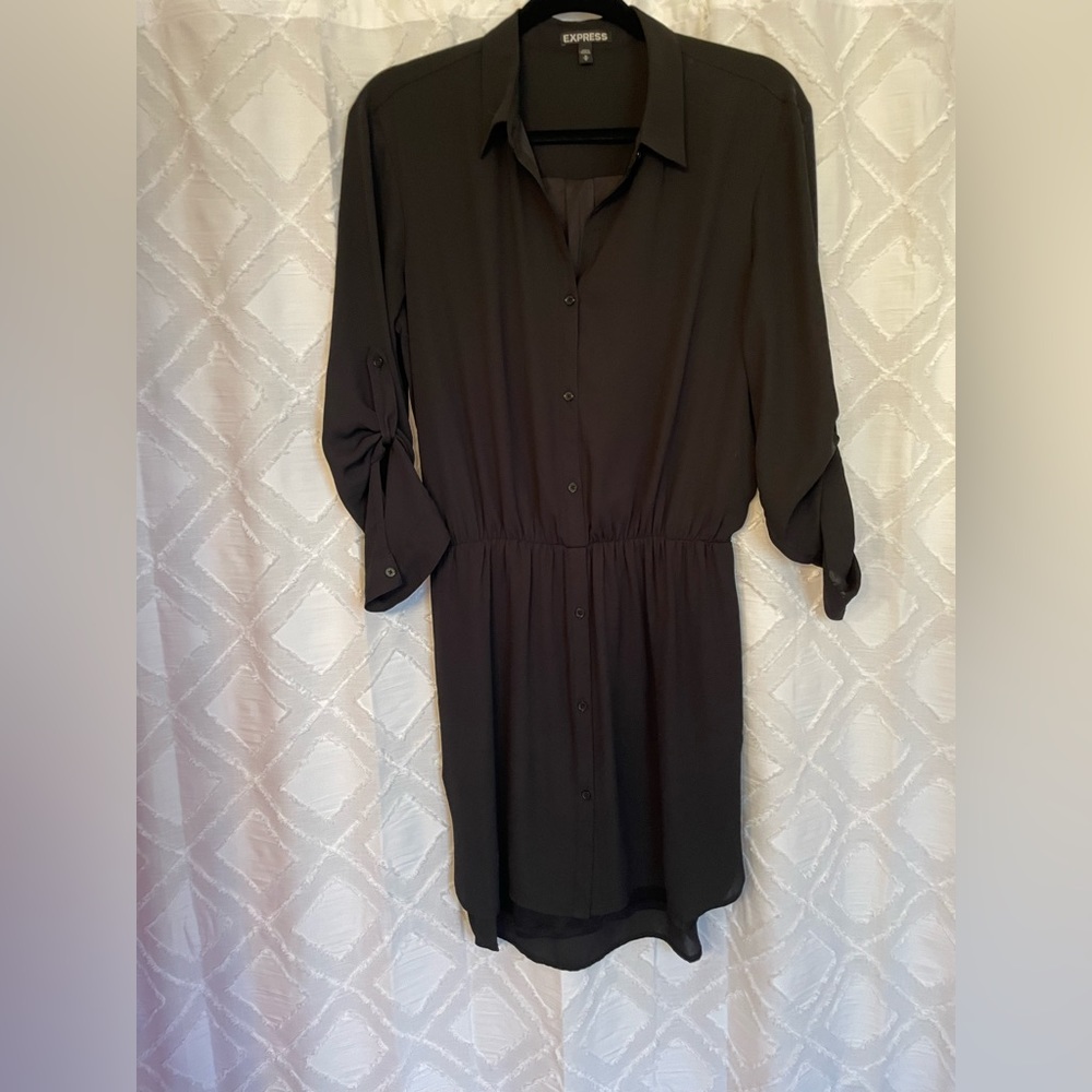 Express Black pocket Blousen Dress